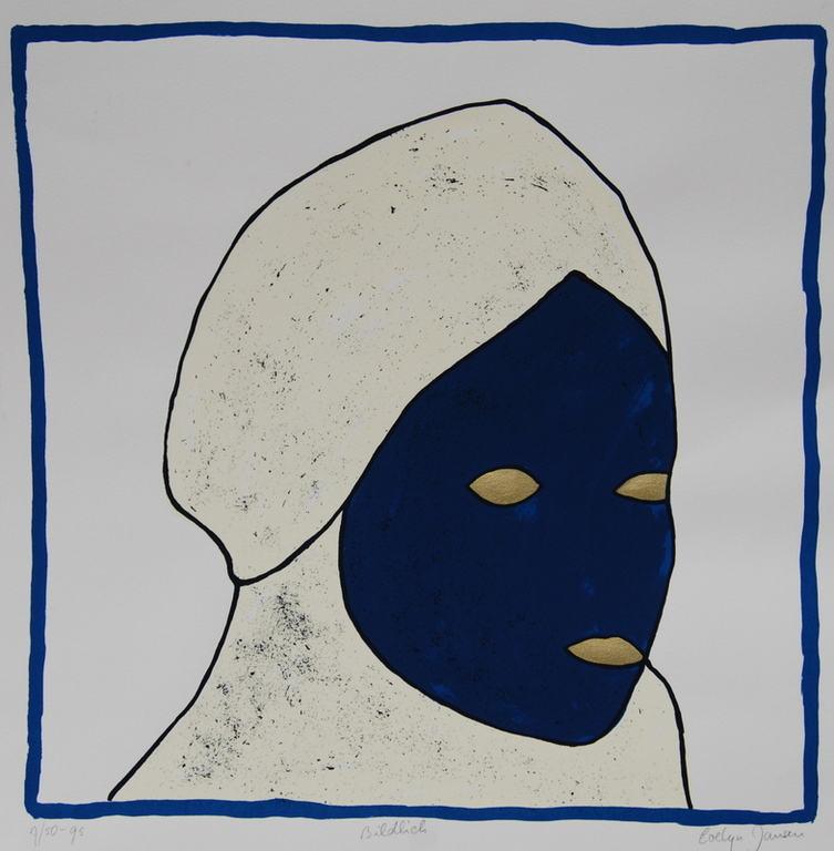 Bildlich  zeefdruk oplage 7/50   met bladgoud opgelegd jaar 1995 verkocht voor € 75!