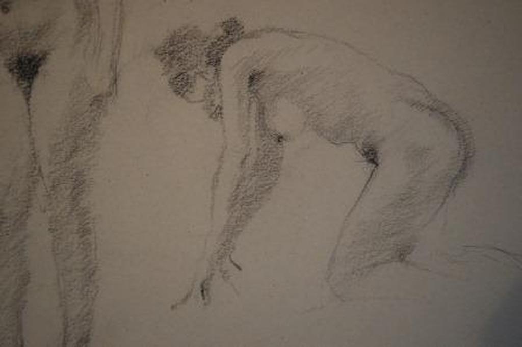 Charles Haak, studie-tekening naakt 1936  kopen? Bied vanaf 10!