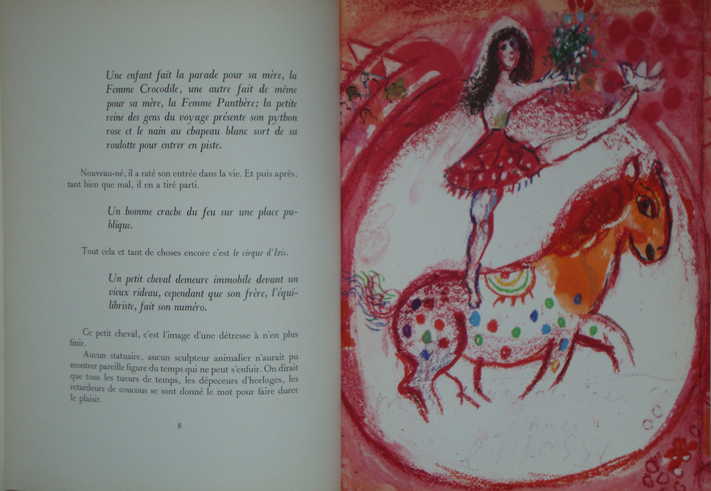 Chagall: Le Cirque d'Izis: boek met 4 originele litho's kopen? Bied vanaf 150!