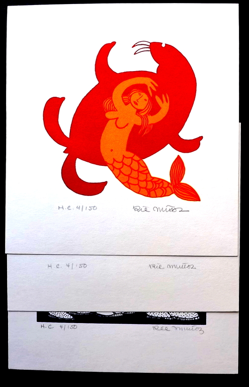 Rie Munoz - 3x litho - Eskimo Art afbeeldingen kopen? Bied vanaf 1!