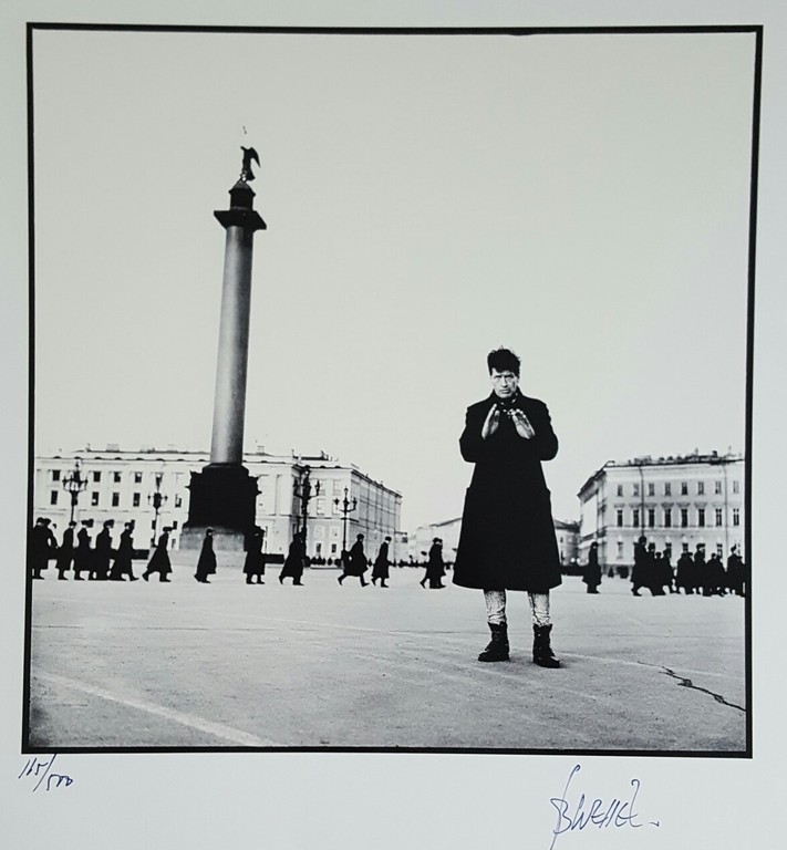 Gerard Wessel: gesigneerde fotoprint, Herman Brood in Leningrad verkocht voor € 150!