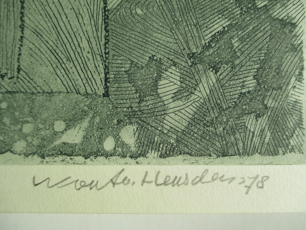 LAATSTE KEER Wout van Heusden, ets 1978 kopen? Bied vanaf 20!