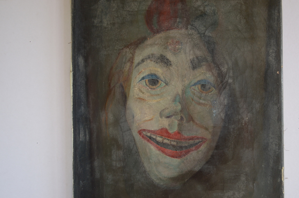 Johan Buning - de clown, 1932  30 x 40 olie/doek in mindere staat kopen? Bied vanaf 1!