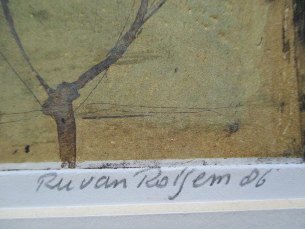 Ru van Rossem, grote ets "Visioen van Hatuor" 1986 kopen? Bied vanaf 60!