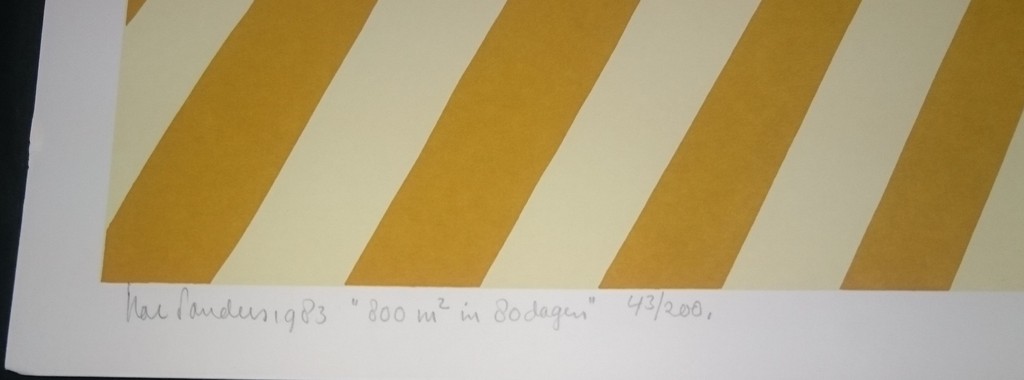 Har Sanders, zeefdruk, 800m2 in 80 dagen kopen? Bied vanaf 25!