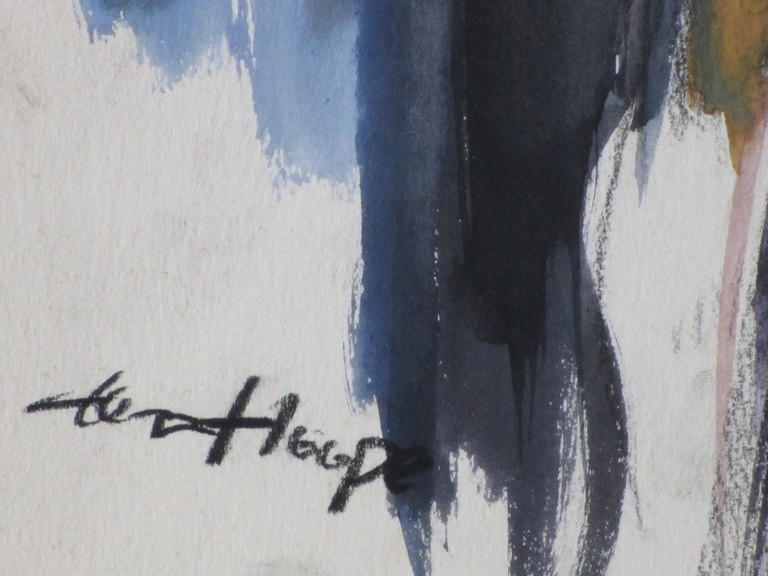 Bob ten Hoope, Staand naakt zich afdrogend, Gemengde techniek kopen? Bied vanaf 75!