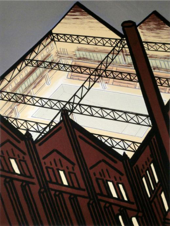 Jeroen Henneman: Pool_Sportfondsenbad Oost - zeefdruk, 1991 verkocht voor € 112!