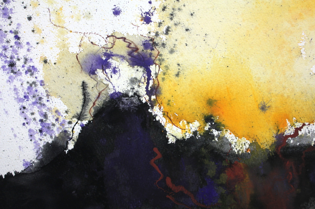 Johann van den Noort, "Onder water Impressie", gouache kopen? Bied vanaf 100!