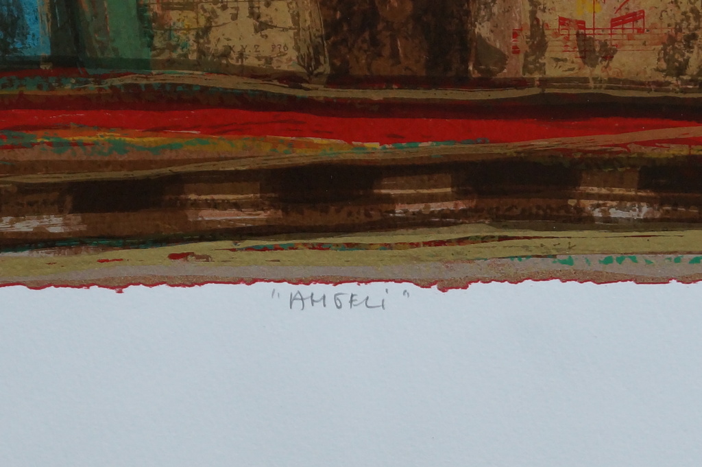 Eric Toebosch - gesigneerde zeefdruk - Amfeli - 60 ex. kopen? Bied vanaf 1!