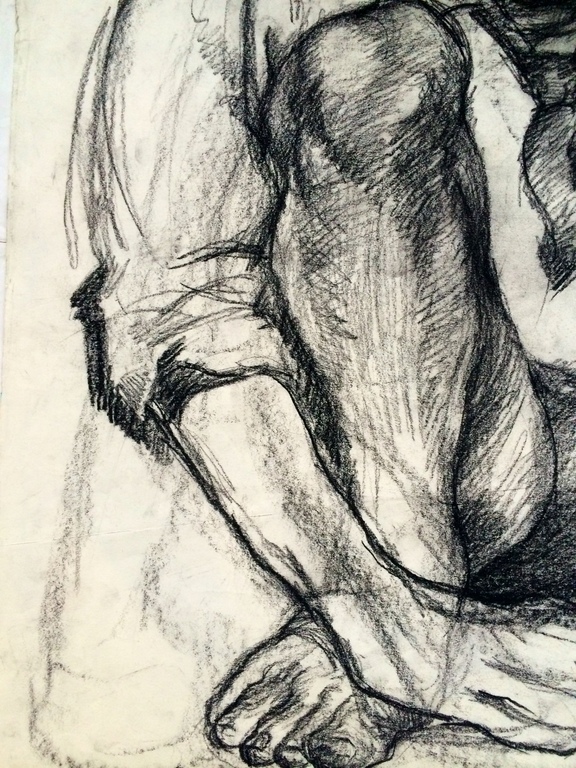 Peter Klashorst: VROEGE tekening! Zelfportret - ca.1981 kopen? Bied vanaf 99!