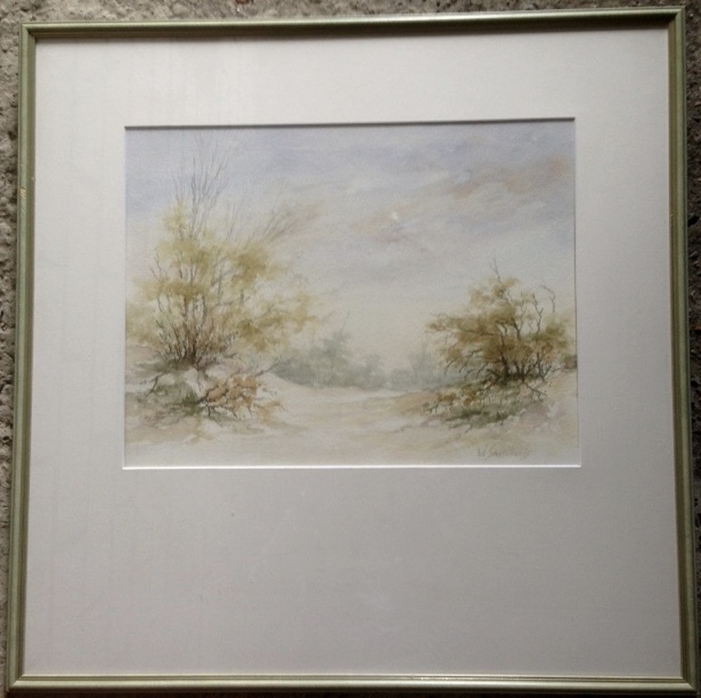2 Aquarellen WIM SAVELKOULS 1941 - 62 X 62 cm gesigneerd. kopen? Bied vanaf 25!