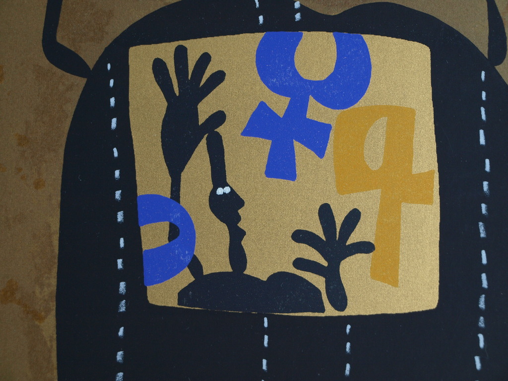 Onbekend : Zeefdruk – Zwarte handen – Gesigneerd – ca 1970 kopen? Bied vanaf 1!
