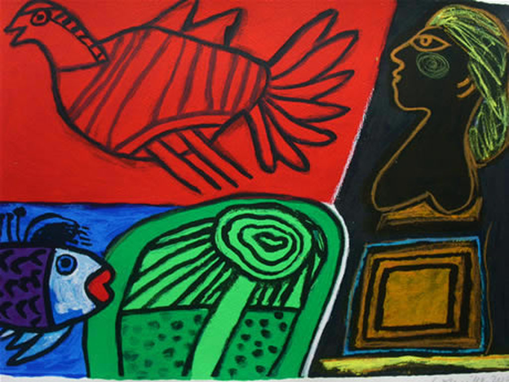 Corneille: Kleurenzeefdruk, Le poisson amoureux kopen? Bied vanaf 219!