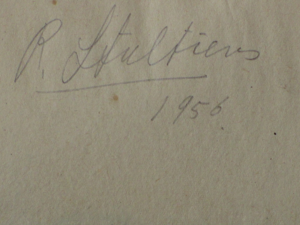 Rob Stultiens, Liggend Naakt, Tekening kopen? Bied vanaf 35!