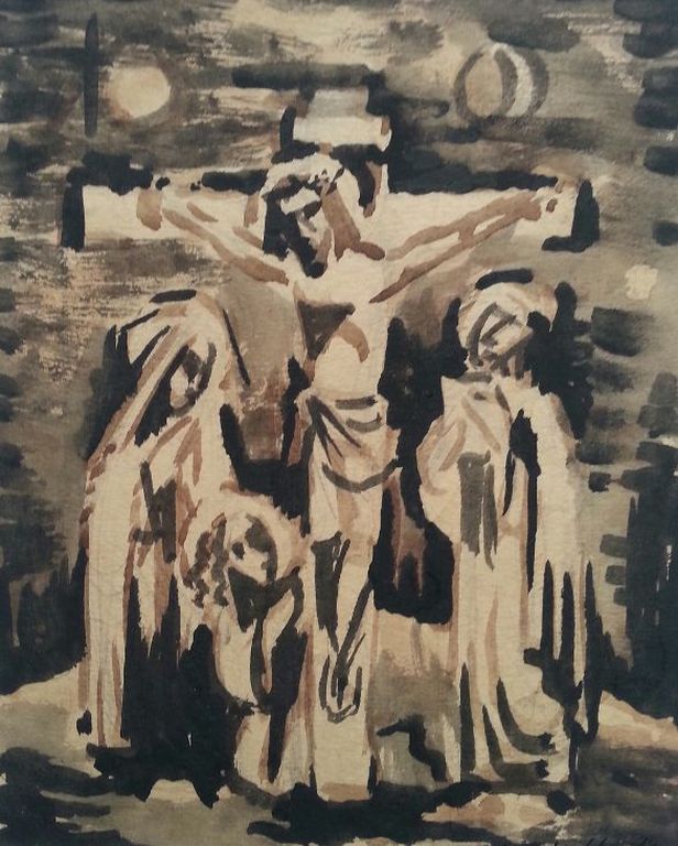 Nico g Berkhout - ( 1915 - 1999 ) - 2e Generatie Bergense School.... verkocht voor € 40!