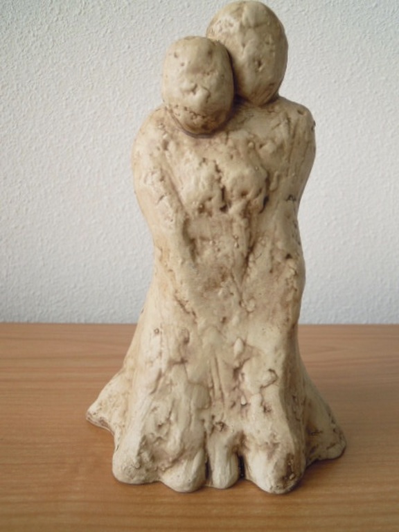 Keramiek beeld man/vrouw 21 cm hoog. kopen? Bied vanaf 1!