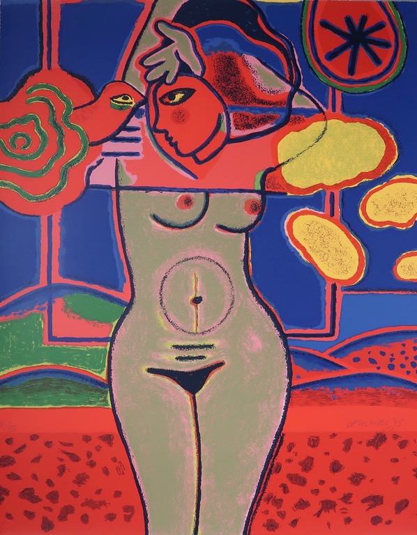 Corneille: Zeefdruk, Fenetre ouverte sur le paysage (Groot!) kopen? Bied vanaf 250!