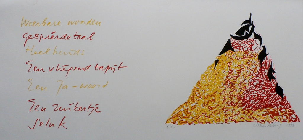 Simon Vinkenoog - Zeefdruk - 1993 verkocht voor € 60!