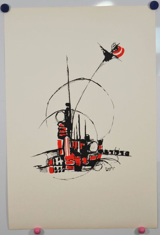 Jan Montyn: Litho, Hemelteken (1965) kopen? Bied vanaf 70!