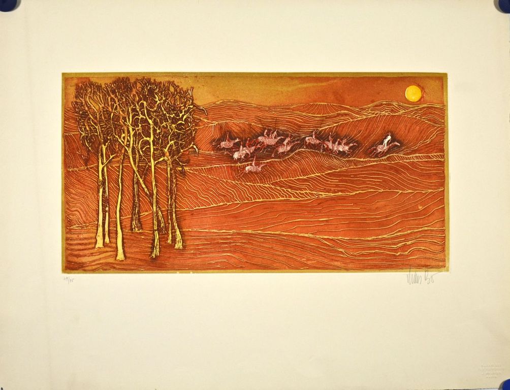 Lars Bo: Ets/aquatint. Ruiters kopen? Bied vanaf 50!