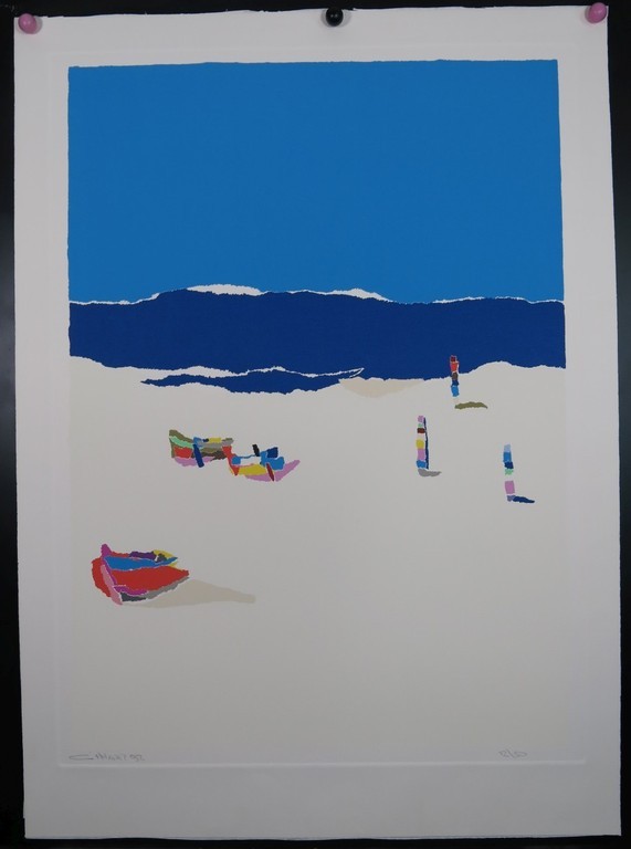 Gerard 't Hart: Zeefdruk, Strand II kopen? Bied vanaf 40!