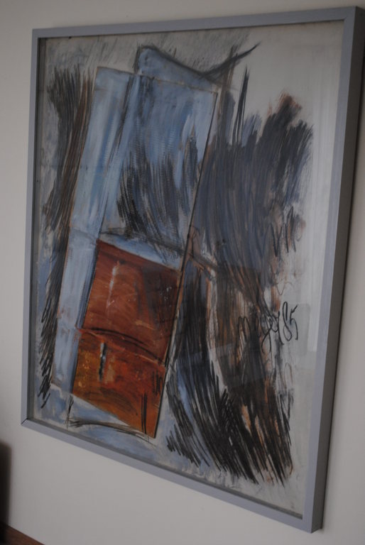 Dirk Meyer, Verf en houtskool, zonder titel verkocht voor € 50!