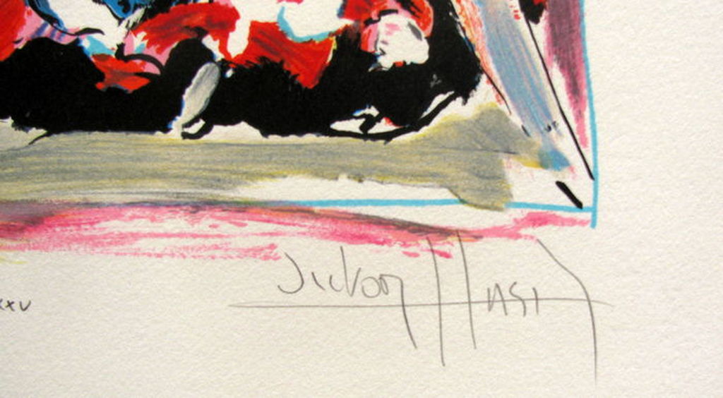 VICTOR HASCH  Kleurenlitho  L,ESPAGNOLE  Handgesigneerd kopen? Bied vanaf 40!