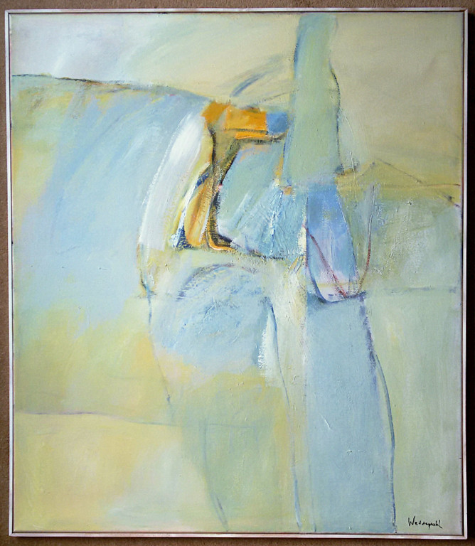 Rob Weddepohl - Abstract, acrylverf op doek (ingelijst, groot) kopen? Bied vanaf 1!