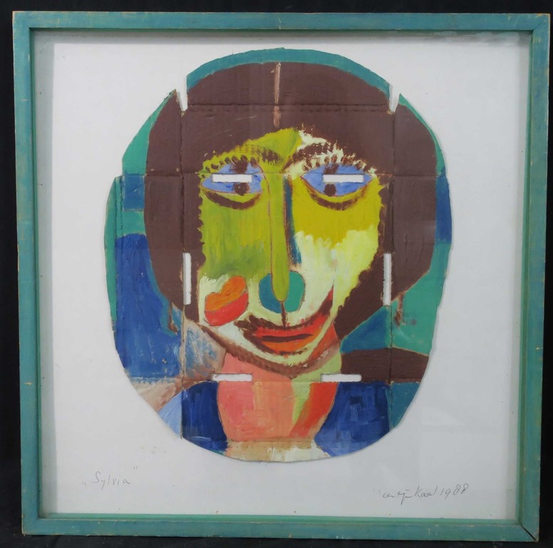 Meertje Kaal: Acryl op karton, Sylvia - Ingelijst kopen? Bied vanaf 1!