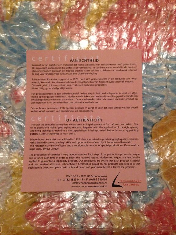 Anton Heyboer - 'Laat de zon in je hart nooit ondergaan' - keramiek bord kopen? Bied vanaf 100!