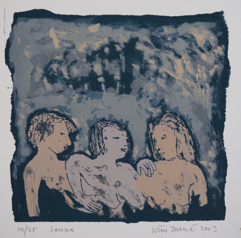 Wim Zurne: Litho, Sauna verkocht voor € 35!