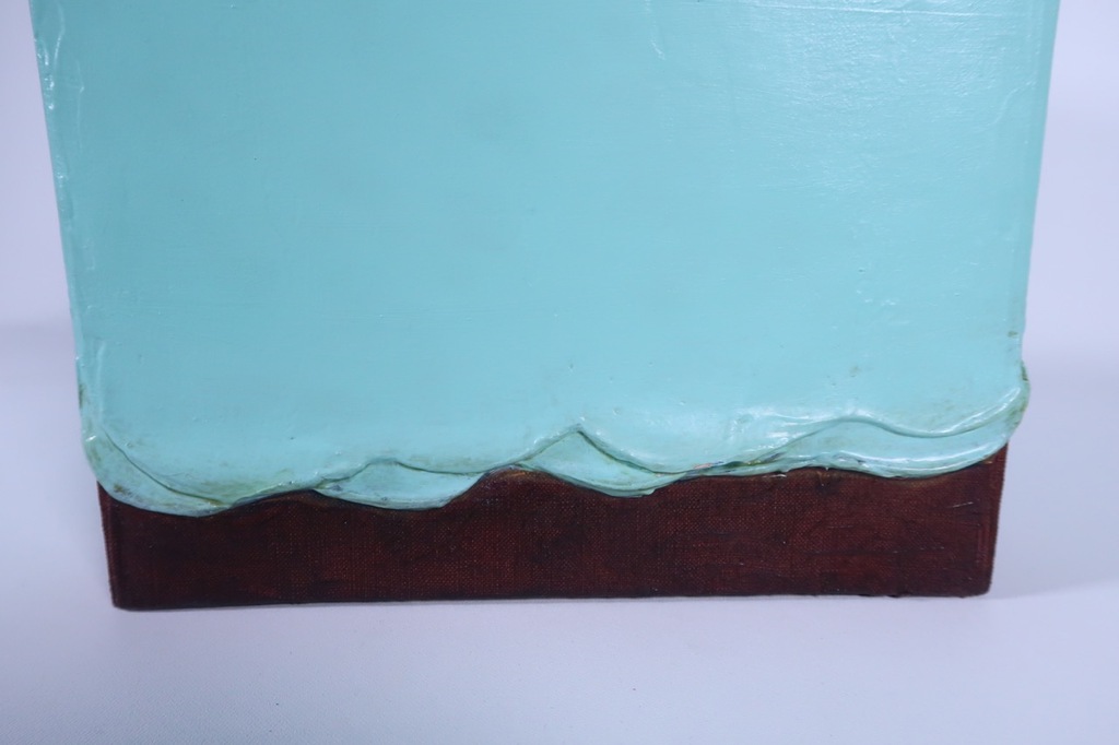 Ronald Ruseler: Wandobject, Acryl op hout, Het 3e land (Totem) kopen? Bied vanaf 80!