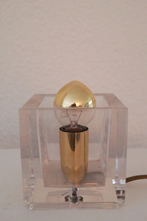 Glazen design bloklampje. kopen? Bied vanaf 20!