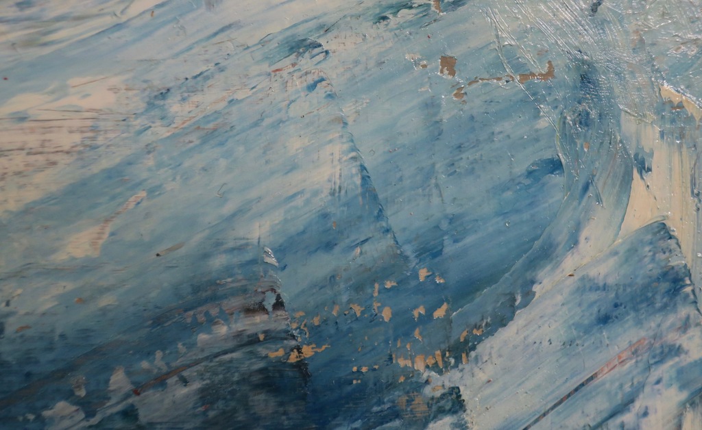 Andre Tigchelaar: Olieverf op doek, Zonsondergang op het Wad - Ingelijst kopen? Bied vanaf 1!