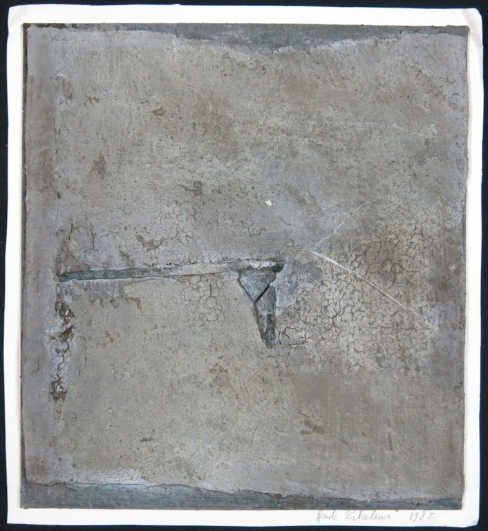 Henk Erkelens: Gemengde techniek op paneel, Compositie zonder titel kopen? Bied vanaf 20!