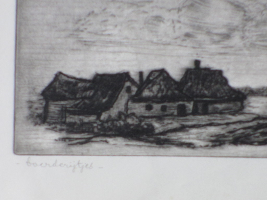 Cor de Wolff, Boerderijtjes, Ets kopen? Bied vanaf 1!