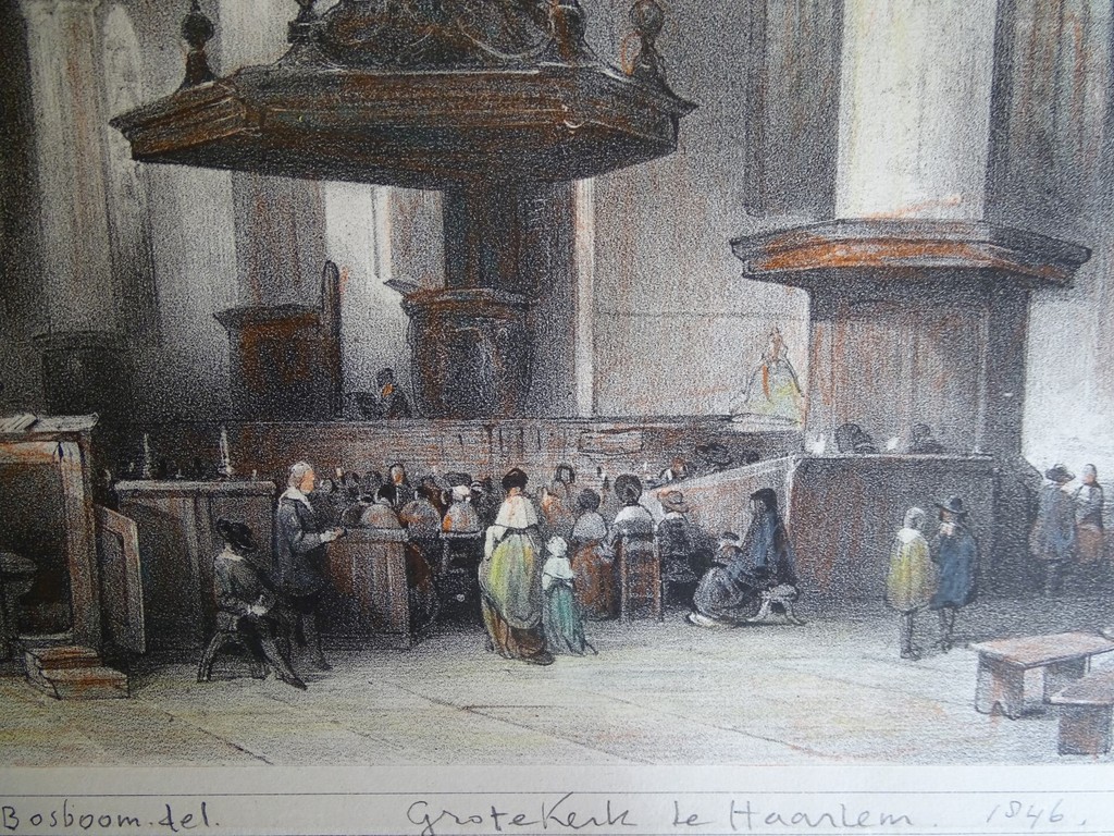Johannes Bosboom: Steendruk, Grote kerk te Haarlem kopen? Bied vanaf 1!