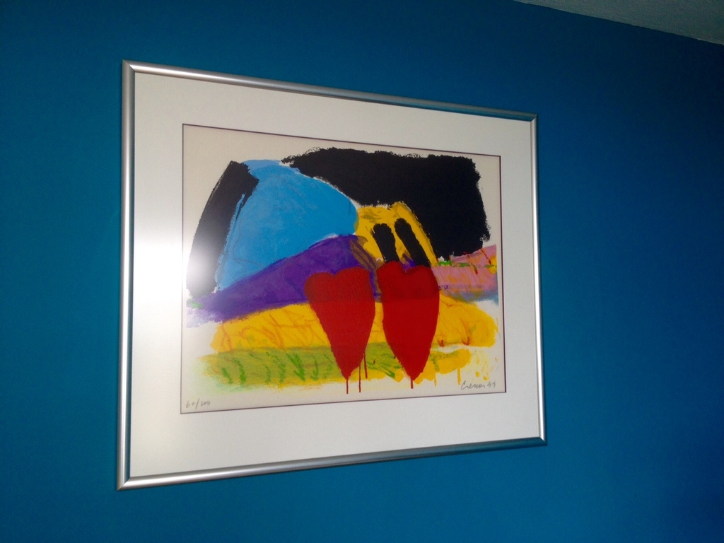 Jan Cremer, zeefdruk, Twee tulpen kopen? Bied vanaf 450!