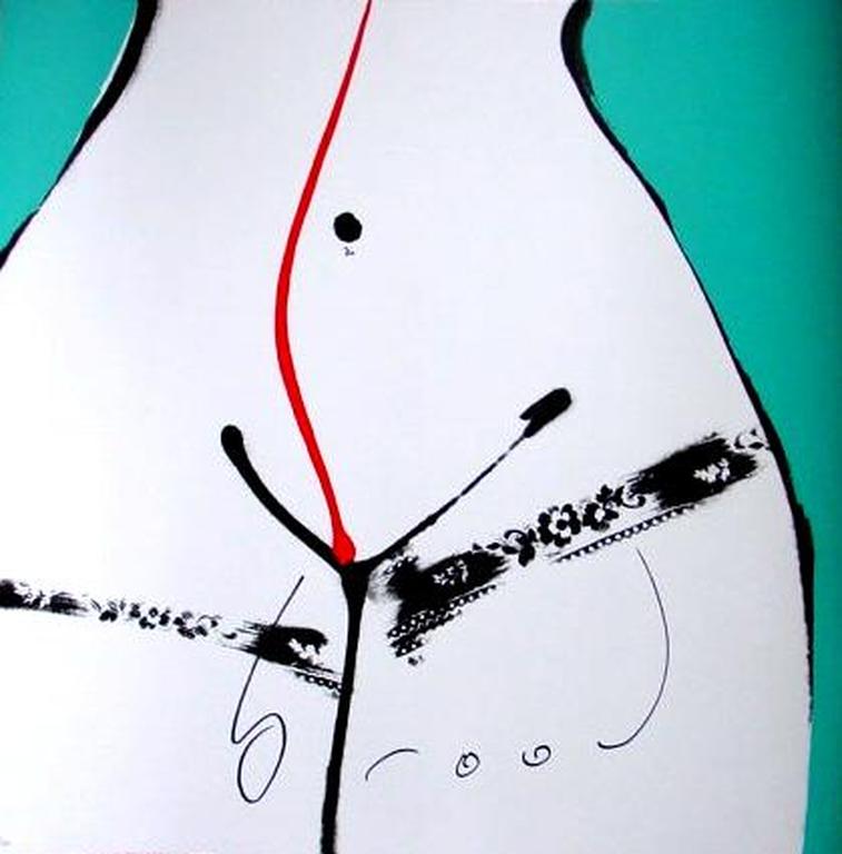 HERMAN BROOD, grote gelimiteerde en handgesigneerde zeefdruk 'Hips Mint' kopen? Bied vanaf 1!