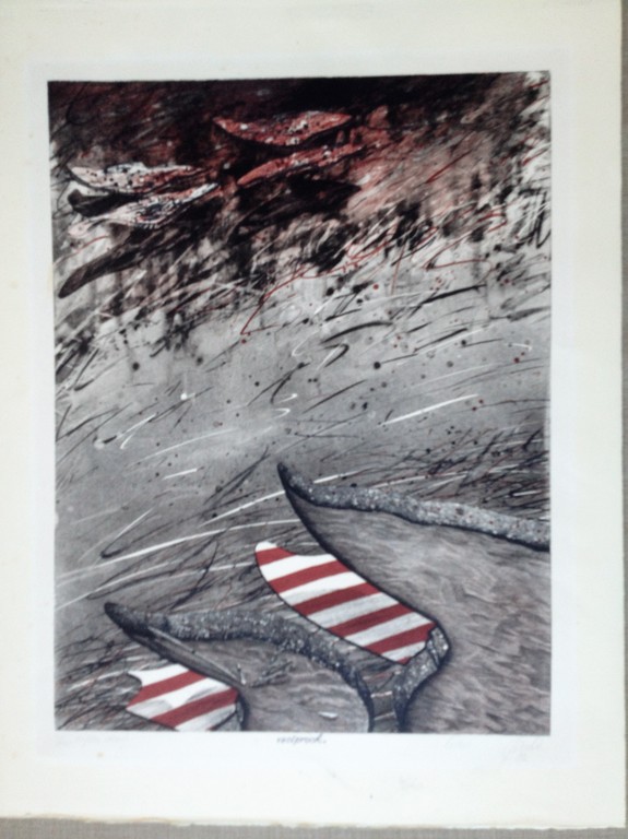 Onbekende Kunstenaar: Lithografie, Reciprook kopen? Bied vanaf 1!