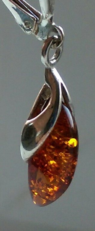 Zilveren oorbellen met amber(baltische barnsteen) kopen? Bied vanaf 17!