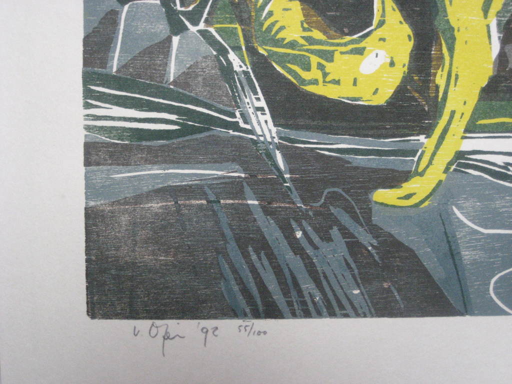 Vincent van Ojen, houtsnede Stilleven met knoflook kopen? Bied vanaf 60!