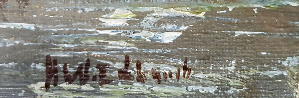 H.W. Eckhardt, olieverf op doek, gesigneerd kopen? Bied vanaf 1!