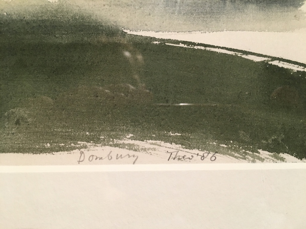 "Domburg", acquarel 45x41 cm, vroeg (1986) en bijzonder werk kopen? Bied vanaf 40!