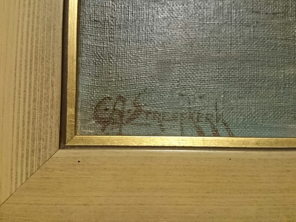 C.A. Streefkerk, Olieverf op doek, Havenzicht kopen? Bied vanaf 249!