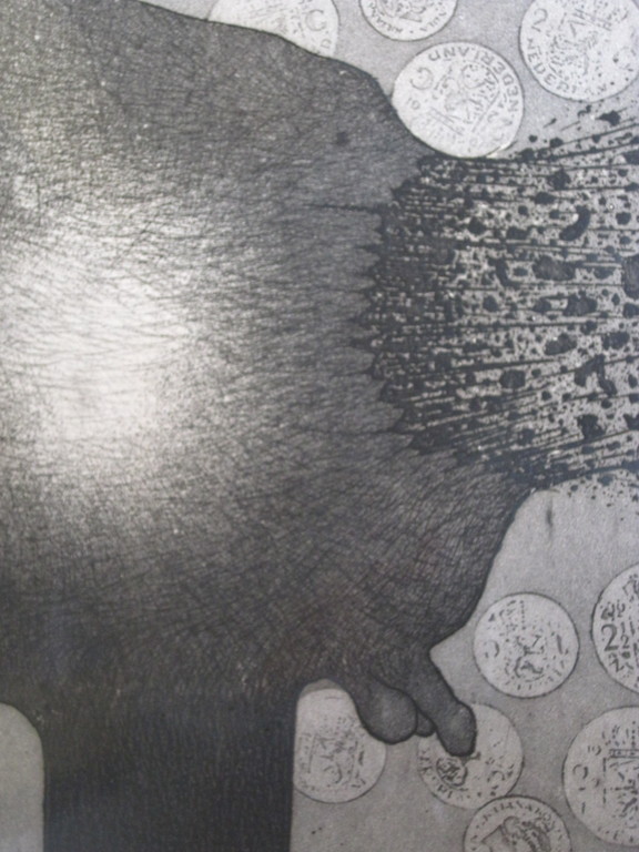 Zeldzame grote 1973 Multatuli Ets "Welvaart" door Harry v Kruiningen 1906-1996 kopen? Bied vanaf 1!