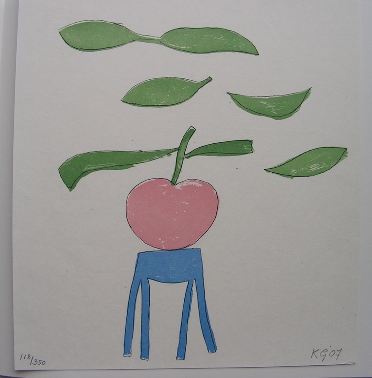 Klaas Gubbels  -  lithografie  -  Het houten bamkje kopen? Bied vanaf 115!