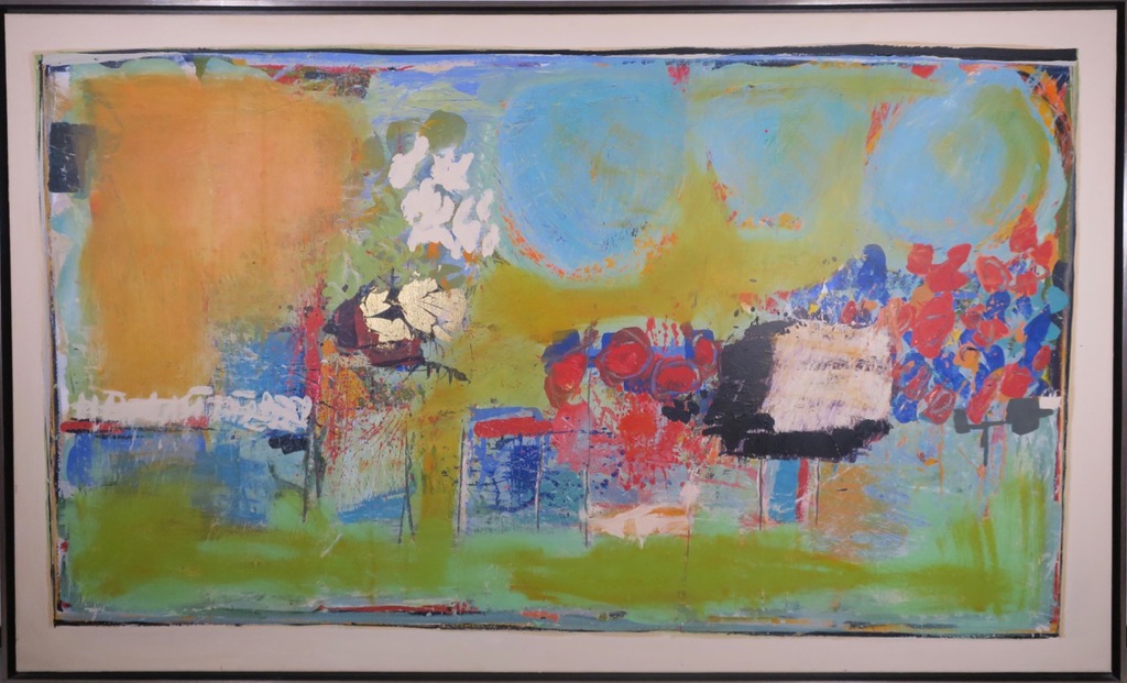 Arty Grimm: Olieverf op doek, Z.T. - Ingelijst (Zeer Groot!) kopen? Bied vanaf 1!