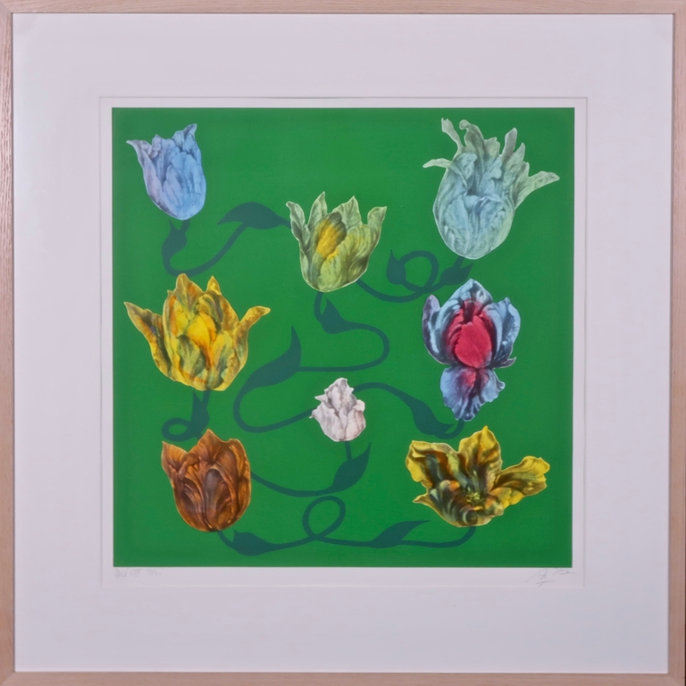 Arjan van Arendonk: Zeefdruk, Zonder titel - Ingelijst kopen? Bied vanaf 40!