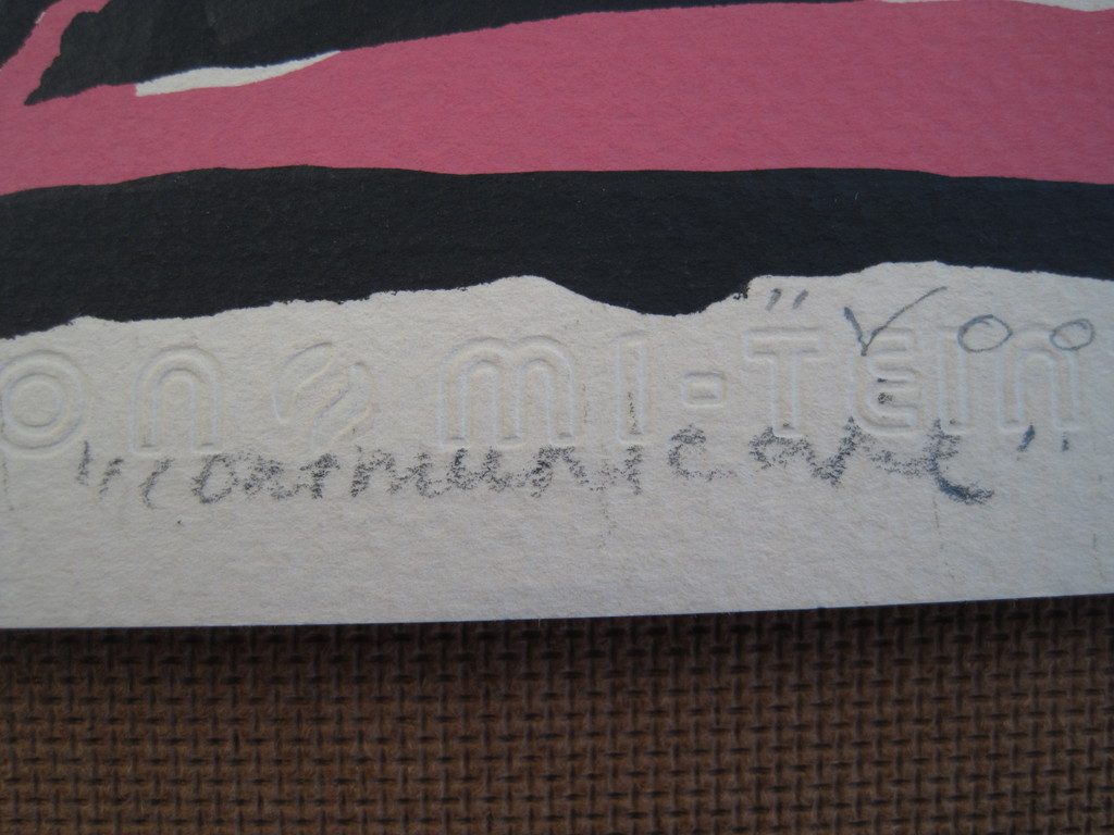 Fraaie Thea v Doorn "dubbelZeefdruk" 1984 "Communicatie en Retraite" gesigneerd  kopen? Bied vanaf 1!